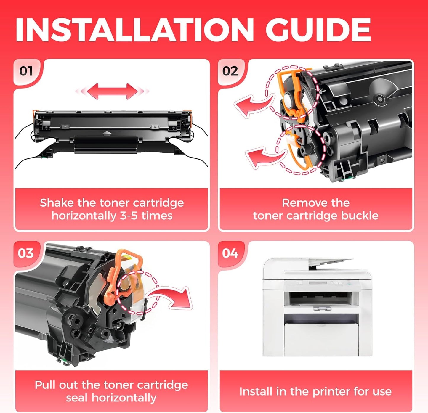 128 Toner Cartridge (Black,2-Pack) Replacement for Canon 128 CRG-128 Compatible with Canon ImageCLASS D550 D530 MF4410 MF4412 MF4420 MF4452 MF4450 MF4770n MF4570 MF4800 Faxphone L190 L100 Printer Ink
