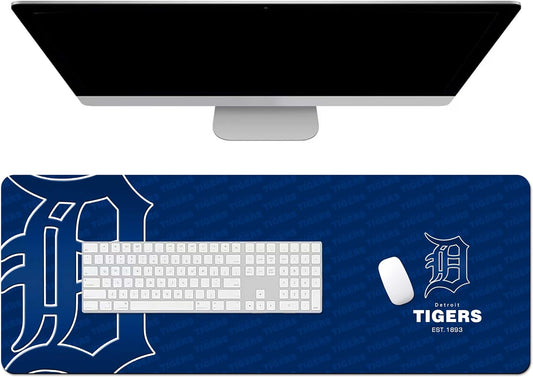 Waterproof Mouse Pad - Extended Contour Mouse Mat for Home and Office, Large Gaming Mousepad Laptop Keyboard Mat with Non-Slip Rubber Base, Stitched Edges