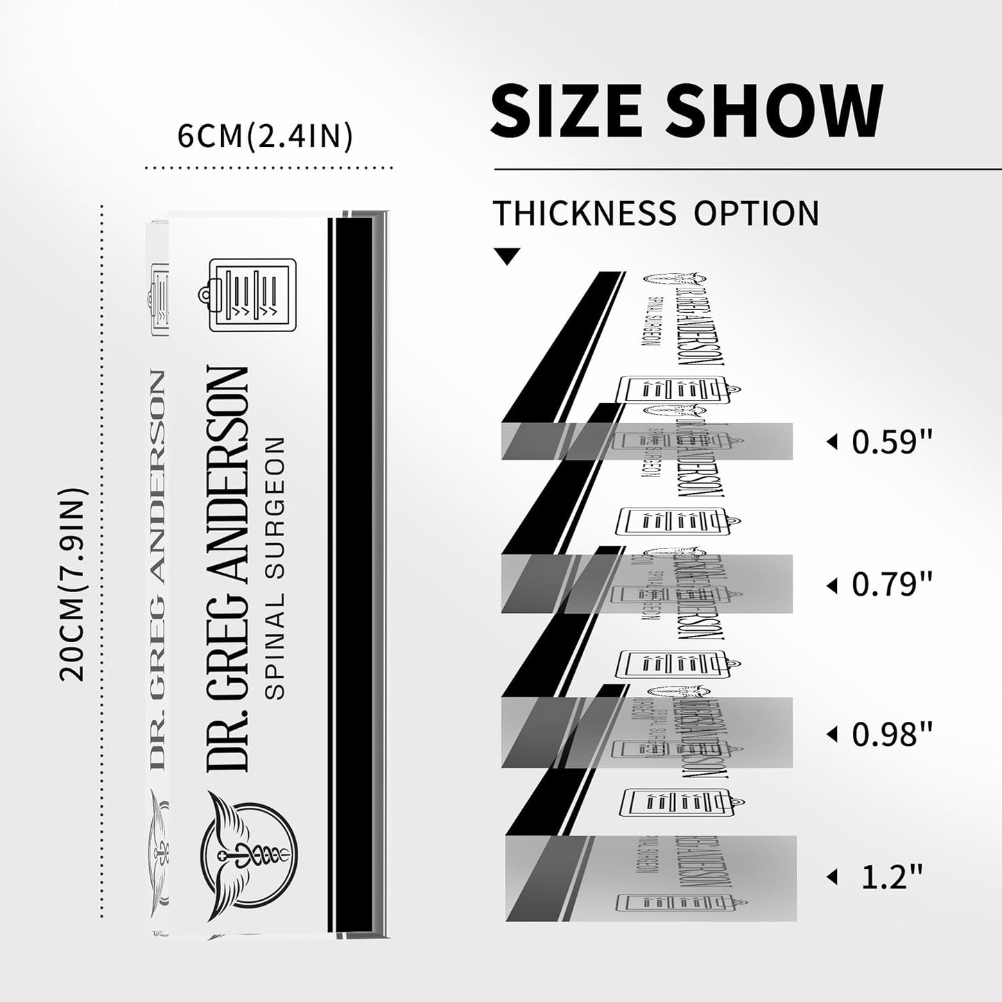 Desk Name Plate Personalized, Doctor Name Plate for Desk, The Office Gifts Employee Appreciation Gifts for Doctor and Nurse, Office Desk Decor for Women and Men