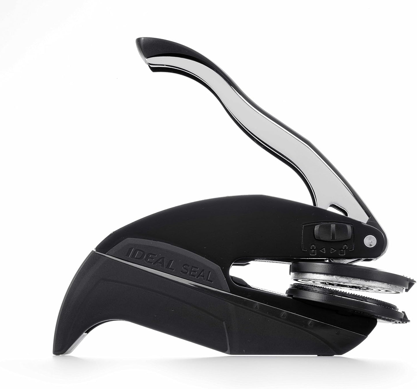 Custom Monogram Address Embosser - Personalized Round Seal with 50 Gold Seal Labels - Style EM028