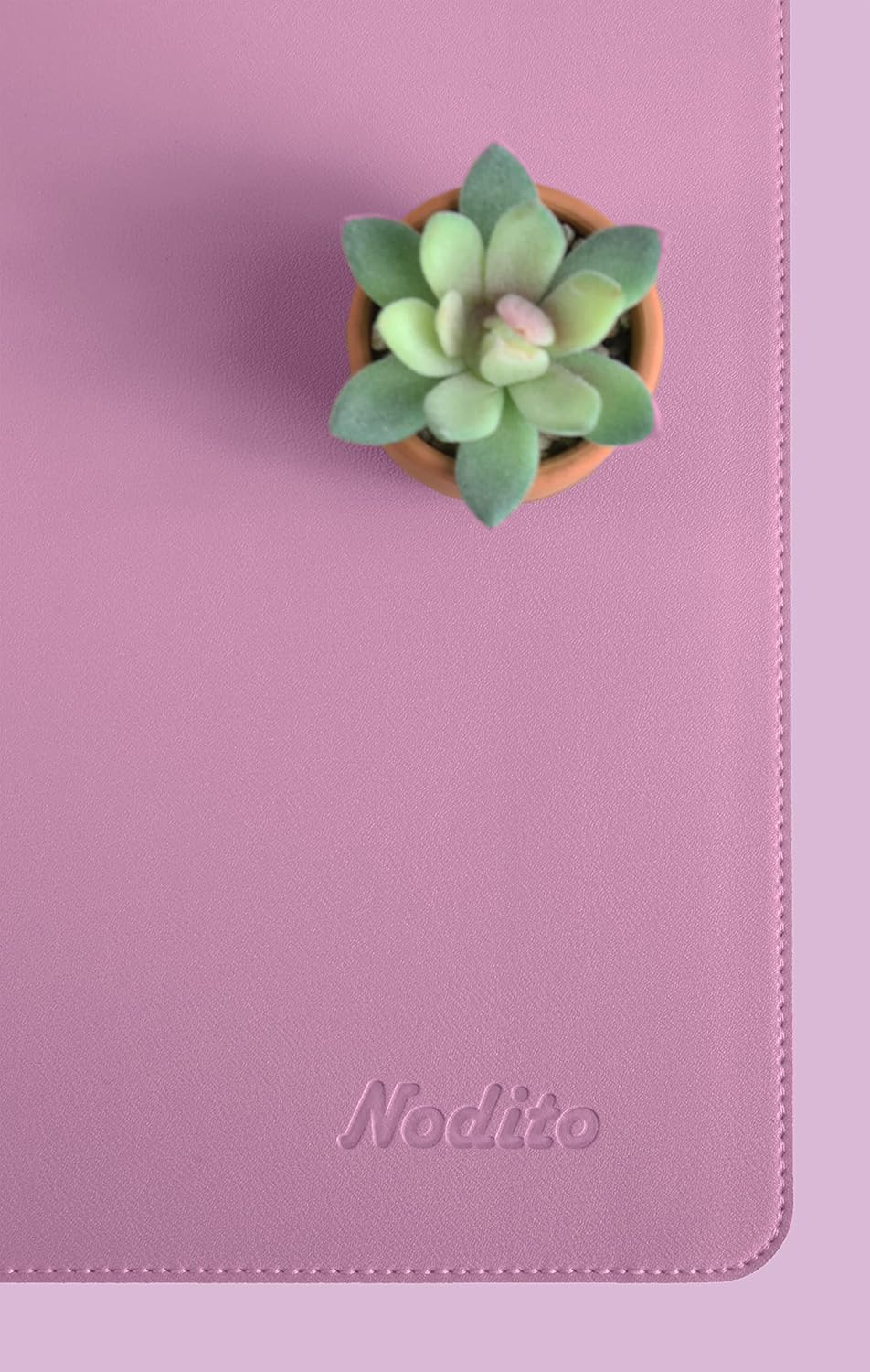 Dual-Sided Leather Desk Pad,Blotter for Laptop Computer,Mouse Pad,Writing,Drawing,Arts and Craft Mat (17"x24", Lilac)