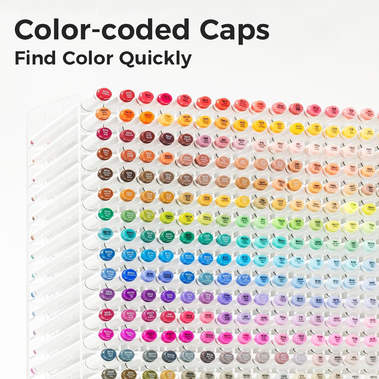 Ohuhu Alcohol Markers 320 Colors - Chisel & Fine Double Tipped Art Markers for Artists Adults Coloring Drawing Sketching Illustration - Alcohol-based Refillable Ink