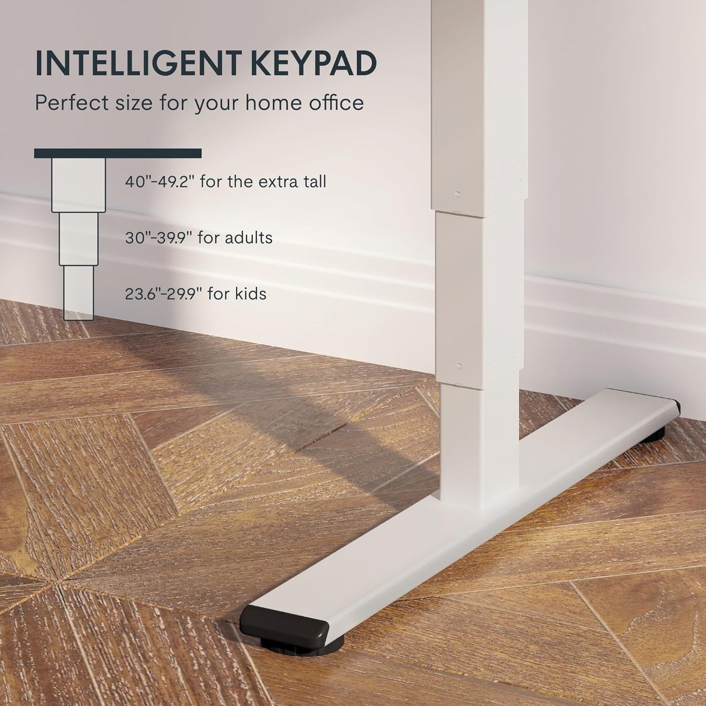 FLEXISPOT E6 Essential Standing Desk 3 Stages Dual Motor Electric 60x24 Inch Whole-Piece Board Height Adjustable Electric Sit Stand Desk(White Frame + Mahogany Desktop, 2 Packages)