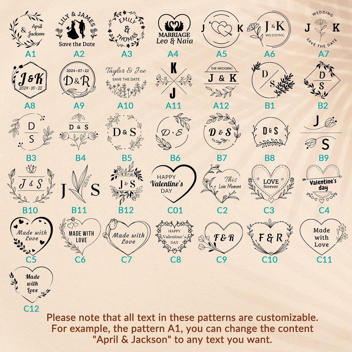 Custom Wax Seal Stamp | Personalized Wax Seal Stamp Kit with Your Design & Logo, for Wedding Invitations, Envelope Seals, Holiday Graduation Gifts