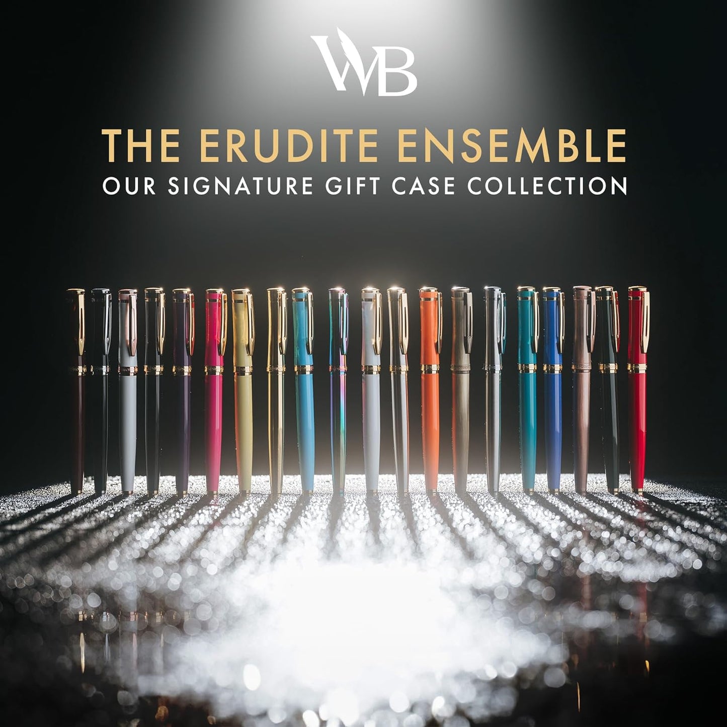 Wordsworth & Black Luxury Fountain Pen - Stunning Brushed Copper Pen, 18K Gilded Nib (Medium), Ink Converter, Best Pen Gift Set for Men & Women, Professional, Executive, Office, Nice Pens