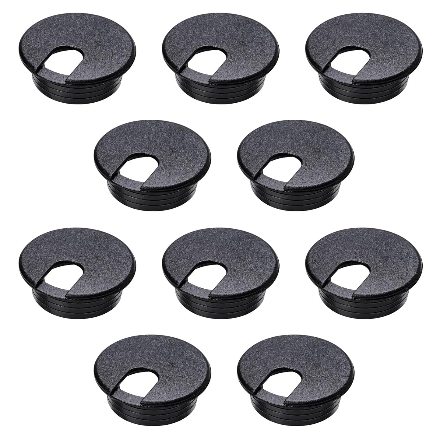 Desk Grommet 1-3/8inch(35mm)10 Pcs, Desk Hole Grommet, Cable Grommet, Desk Hole Cover, Desk Cord Hole Cover, Desk Cable Hole Cover, Desk Wire Hole Insert, Furniture Hole Cover(Black Grommets)