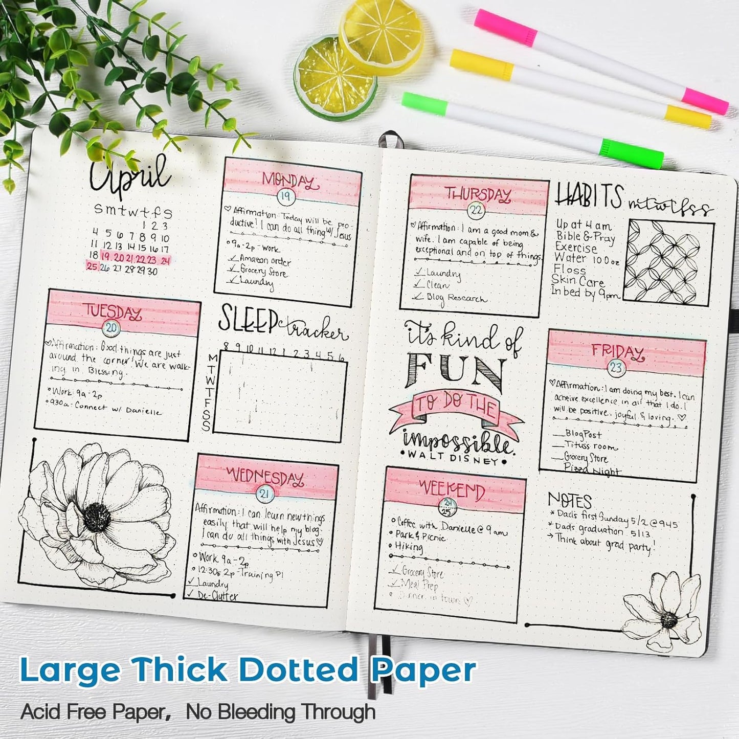 Dotted Journal, Hardcover Notebook 8.5 x 11, Dot Grid Notebook Journal for Women, Men, Large Leather Journals for Writing, Bullet, No Bleed Thick Paper, A4 Notebooks for Work, School, Notes, Navy