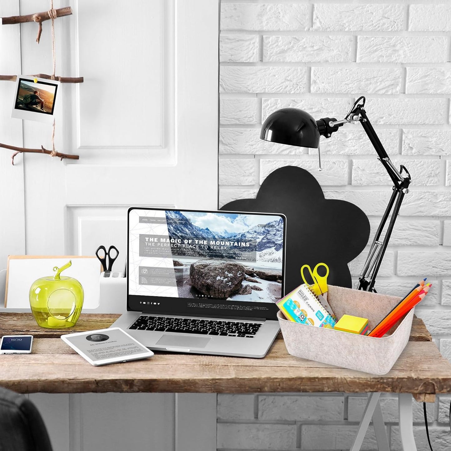 Welaxy 5-piece Drawer organizers dividers storage bins deep storage bin aesthetic wabi-sabi Scandinavian-chic storage bin hygge sleek minimalist lifestyle gifts (Oatmeal)