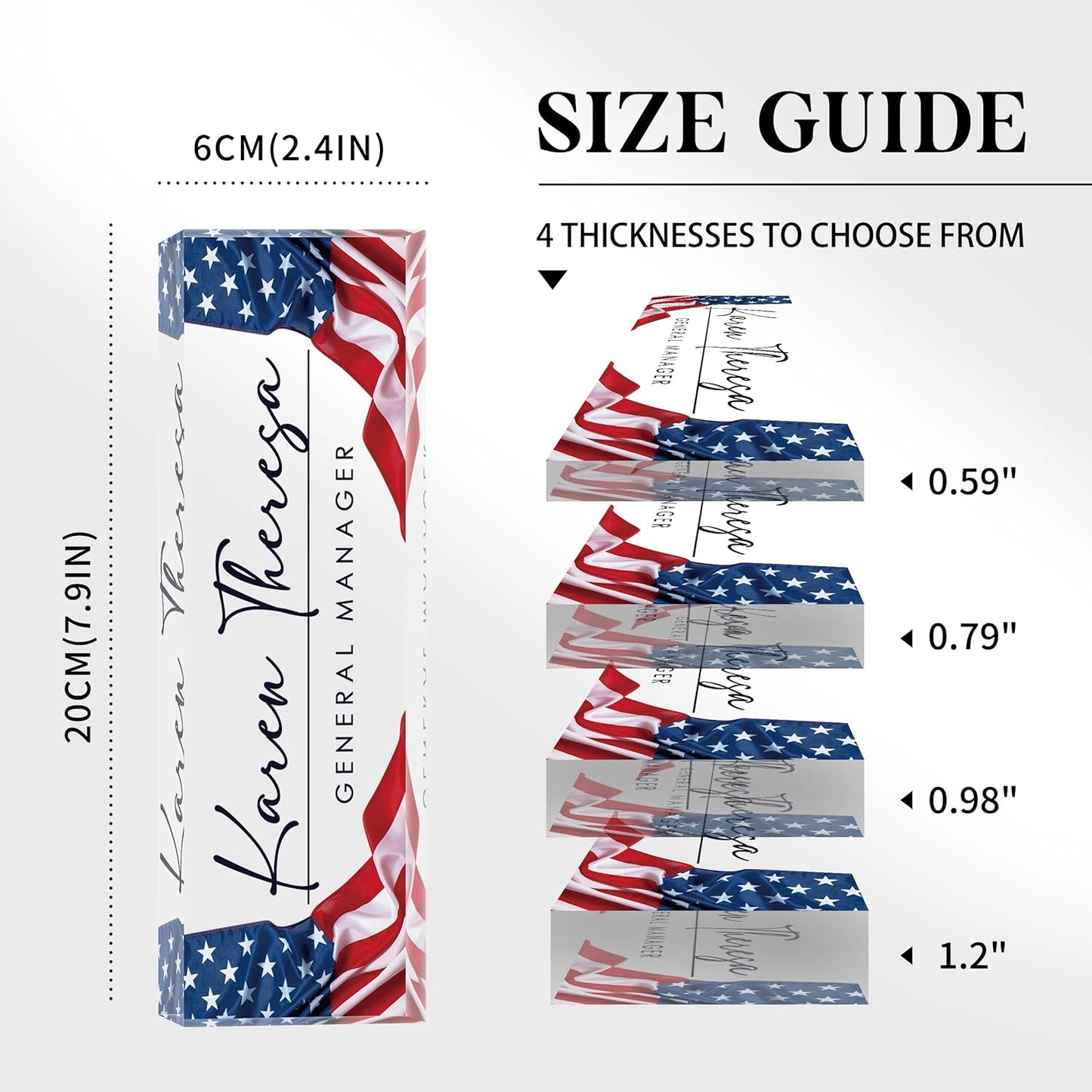 Custom Office Name Plate, Personalized Gifts for Women & Men, Appreciation Gifts for Employees, Boss, Teacher - Office Desk Accessory