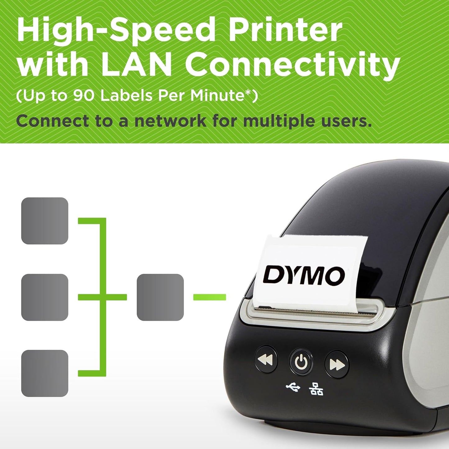 DYMO LabelWriter 550 Turbo Label Printer Bundle Label Maker with Direct Thermal Printing Automatic Includes Address Labels Multipurpose Labels Durable Multipurpose