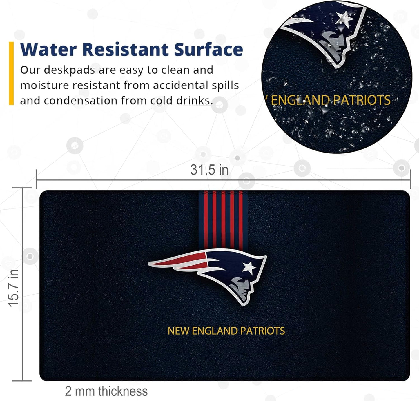 XXL Professional Gaming Mouse Pad, Large Computer Keyboard Mouse Mat Desk Pad with Non-Slip Base and Stitched Edge for Home Office Gaming Work, 31.5x15.7in Extended Mouse Pad Desk Accessories