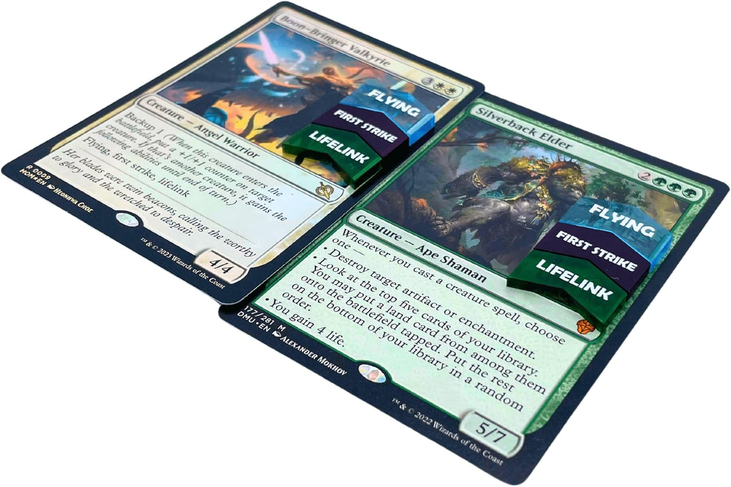 Futhark MTG Counters/Keyword Counters for Magic The Gathering - Set of 60 Color Coded MTG Tokens - Improved Gameplay with This Great Magic The Gathering Gift