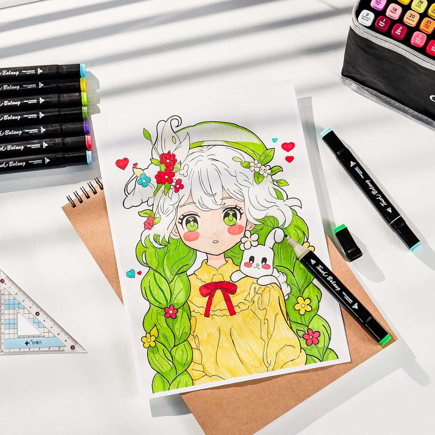 120 Colors Alcohol Markers - Dual Tip Permanent Art Markers Set for Coloring Drawing Painting, Fine and Chisel Tip Alcohol Based Pens with Organizing Case for Adult Artists