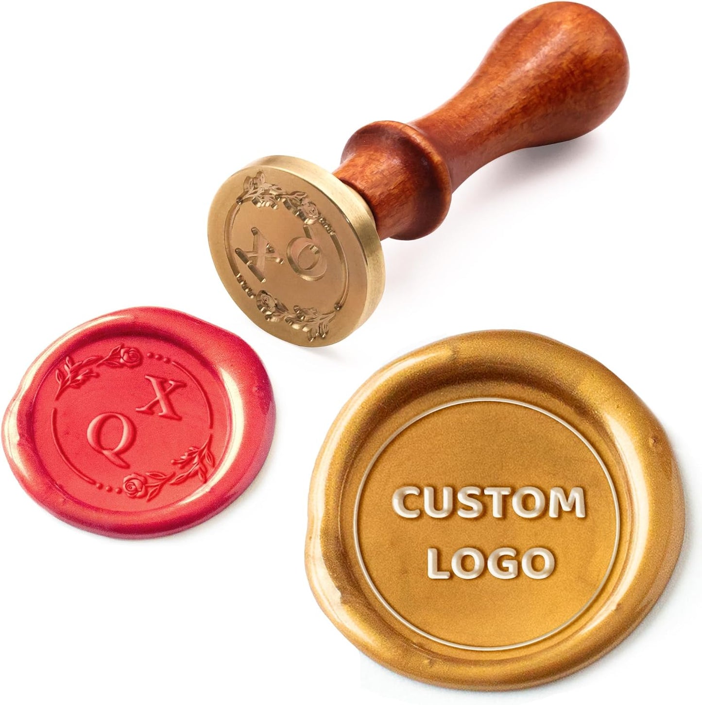 Custom Wax Seal Stamp, Personalized Wax Seal Stamp Kit, Create Your Own Design/Logo/Letter Customization, for Wedding, Invitation, Party, Envelopes, Gift Wrapping, Idea Gift