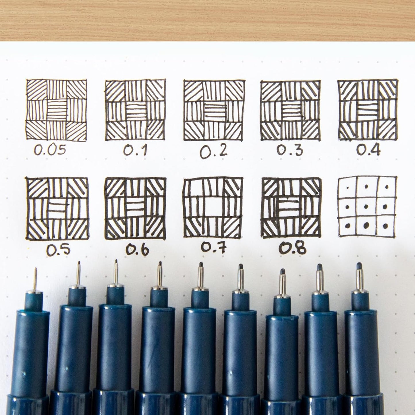 edding 1880 Drawliner – 10 Black Pen Set for Precise Sketching, Journaling & Technical Drawing on Paper – Waterproof, Special Ink, No Bleed Pens – 0.05-1 mm Round Nib, Fine Point & Smooth Writing Pens