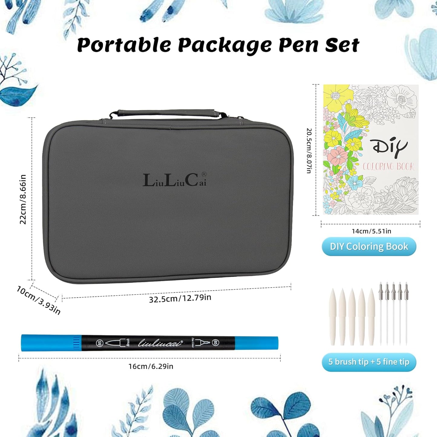 Duo Tip Brush Coloring Pens,200 Colors Art Markers Set,Fine & Brush Tip Pen for Adults Coloring Book Bullet Journals Planner Writing Drawing Note Taking