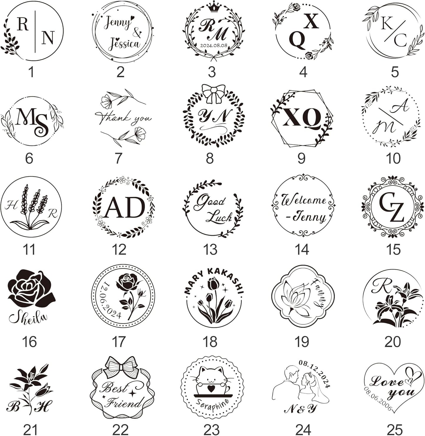 Custom Wax Seal Stamp, Personalized Wax Seal Stamp Kit, Create Your Own Design/Logo/Letter Customization, for Wedding, Invitation, Party, Envelopes, Gift Wrapping, Idea Gift