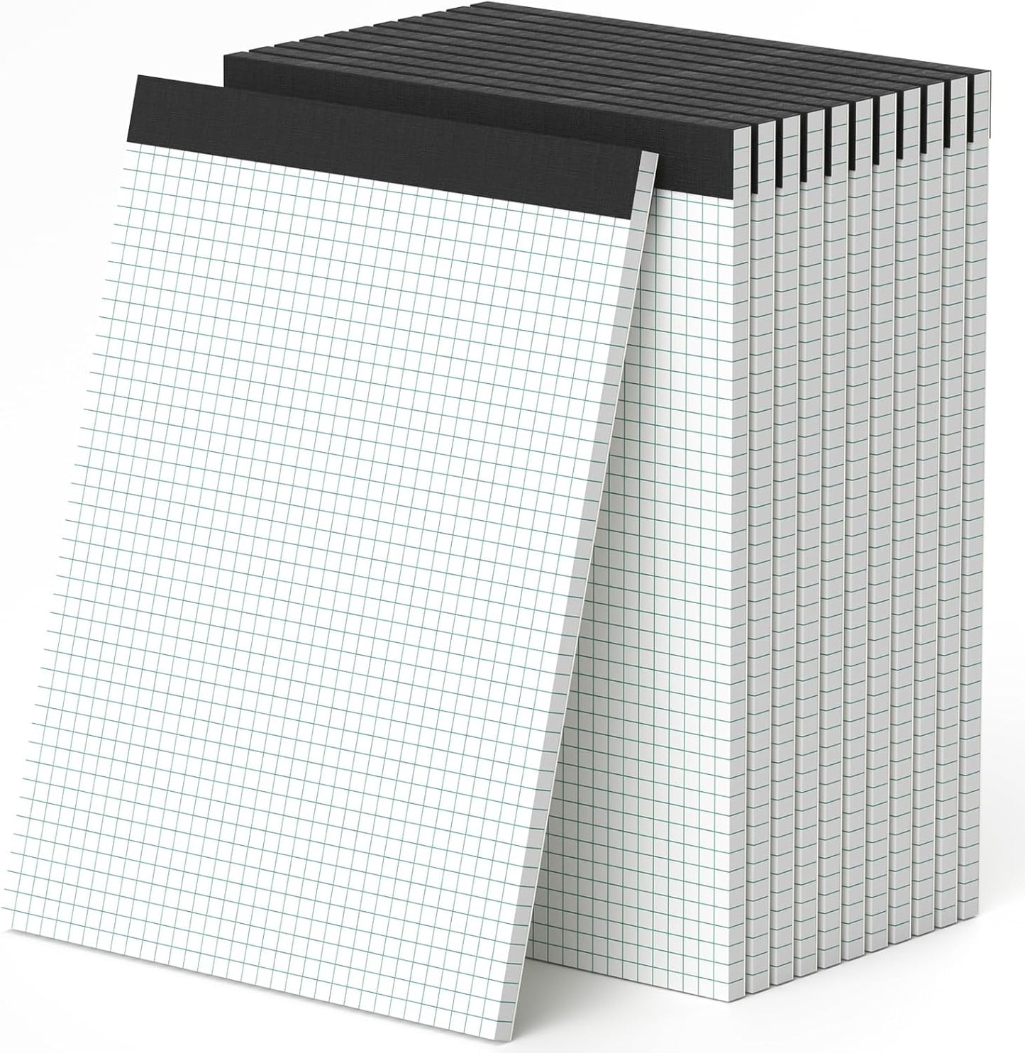 Graph Paper 8.5 x 11 Grid Paper Pad Quad Ruled, 12 Pack, 30 Sheets per Pad, White, 4x4 (4 Squares per inch), Easy-Tear Perforations, 8.5"x11" Quad Ruled Grid Paper Pad