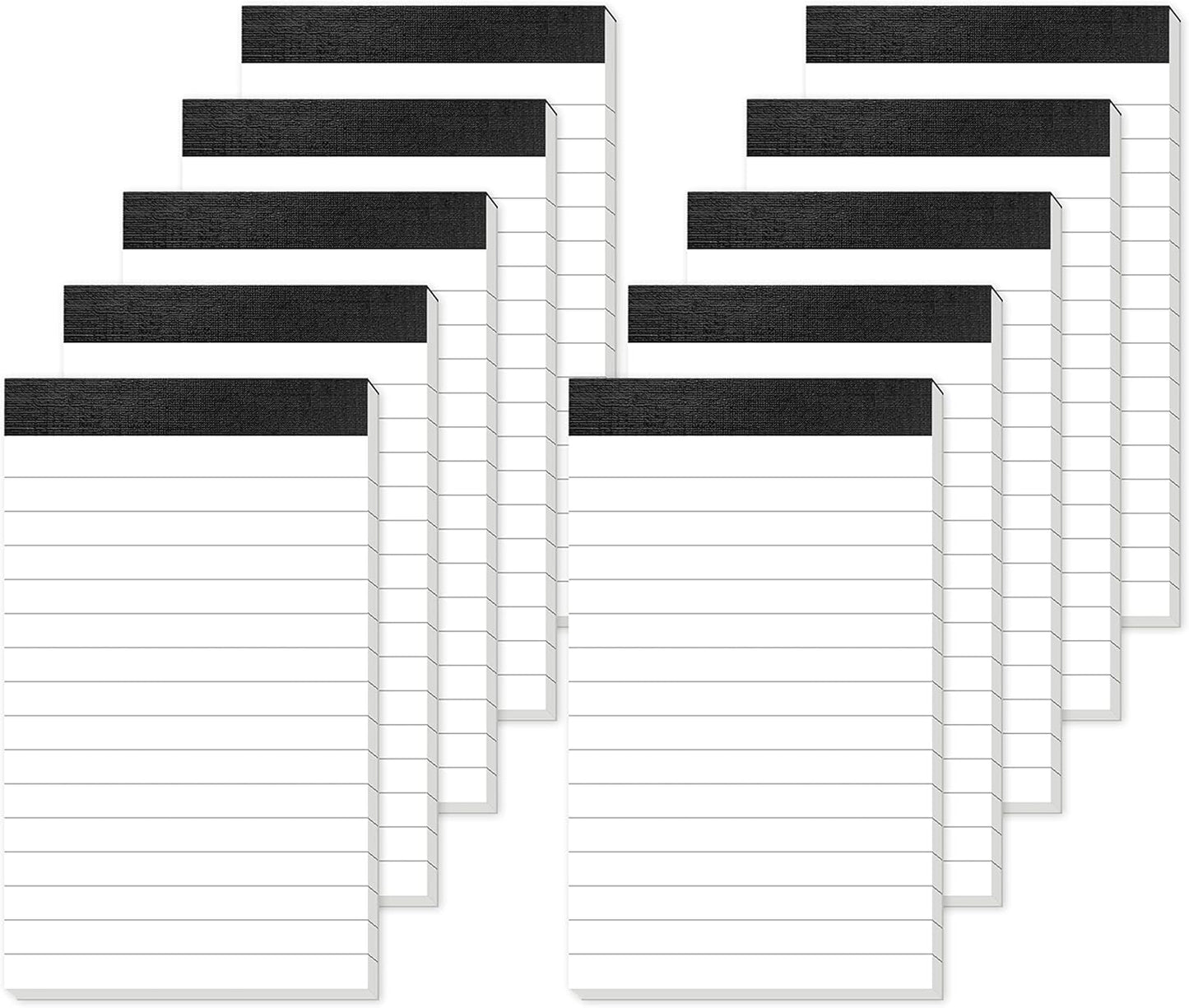 10 Pack Small Note Pads 3x5 Lined Writing Pads Mini Notepads Small Pads of Paper 3x5 With 30 Sheets per Notepad 80Gsm Paper Pads Mini Legal Pads 3x5 Inch Pocket Notebook for Taking Notes and Reminders