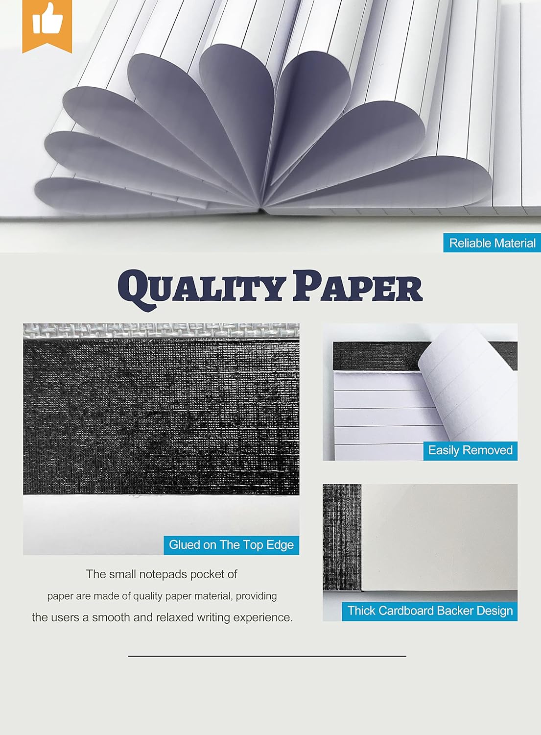 10 Pack Notepad Small Lined Writing Notepads 4 x 6 Inch Memo Pads Refills Paper Tear off Note Pads 4 x 6” Scratch Pads Server Writing Pad Small Notebook with 30 sheets in Each Pad for School Office