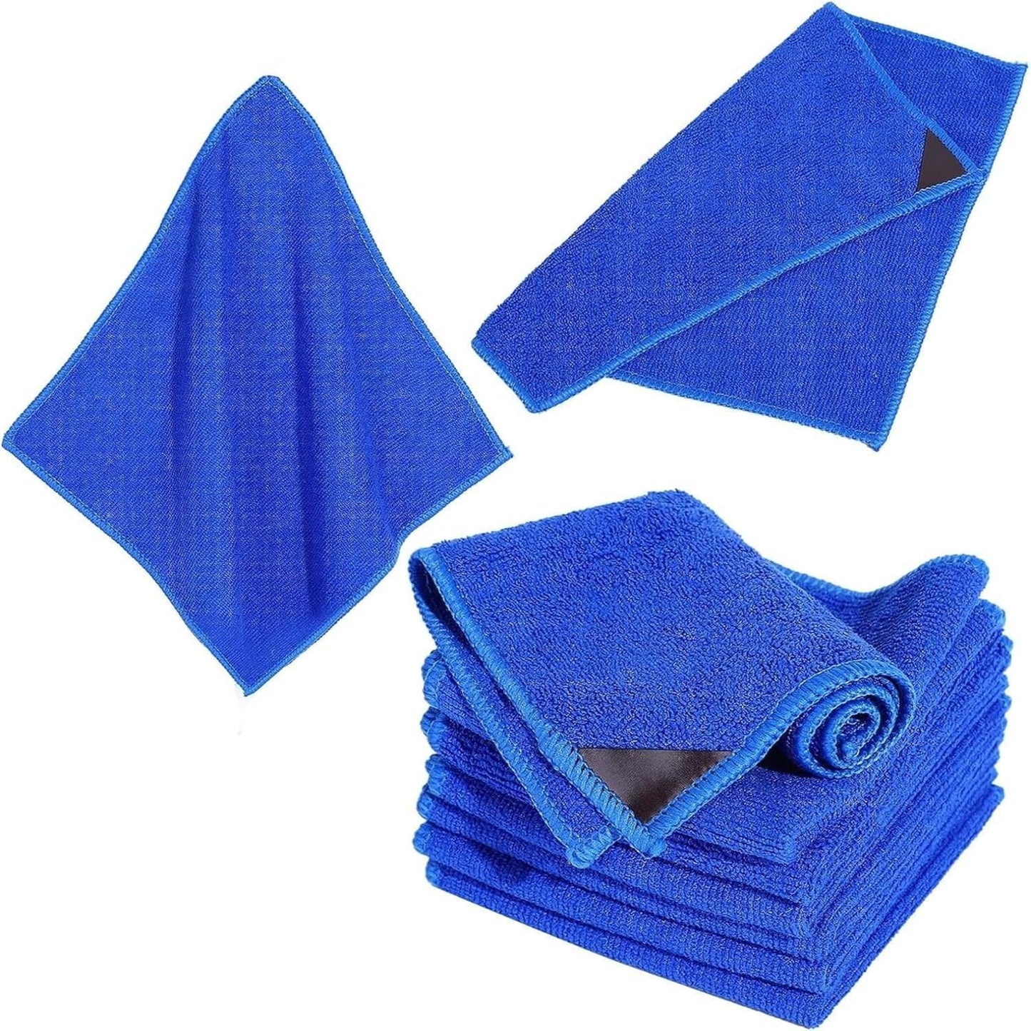 Nuenen 48 Packs Magnetic Cleaning Cloth Microfiber Dry Erase Eraser Magnetic Whiteboard Eraser Reusable Washable Dry Erase Cloth for Office Classroom Home, 10'' x 10''