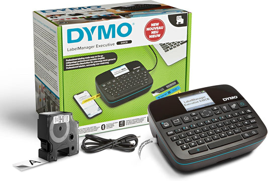 DYMO LabelManager Executive 640 CB Portable Label Printer | Compact Label Maker Machine with QWERTY Keyboard | Bluetooth & USB Connectivity | Compatible D1 Standard & Durable Labels