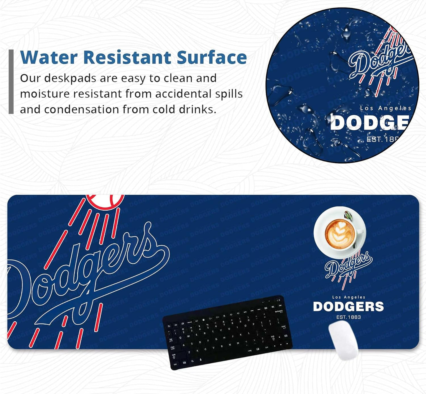 Extended Big Mouse Pad Large,XL Gaming Mouse Pad Desk Pad,31.5x11.8inch Long Computer Keyboard Mouse Mat Mousepad with 3mm Non-Slip Base and Stitched Edge for Home Office Work