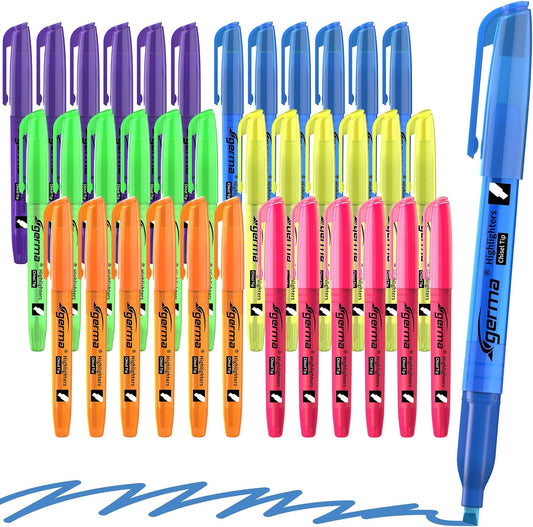 Assorted Colors Fluorescent Highlighters, 36 Pack, Chisel Tip Colored Highlighter Bulk, Quickly Drying, Perfect for Students Kids Adults Classroom, School, Office, Bible Study