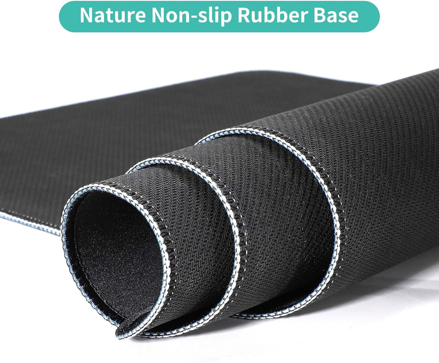 Dynippy Thin Extended Gaming Mouse Pad （31.5 * 11.8 * 0.08 inch） with Stitched Edges Large Mousepad Long XXL Keyboard and Mouse pad Desk Mat for Gaming Office & Home - Mountain Under The Starry Sky