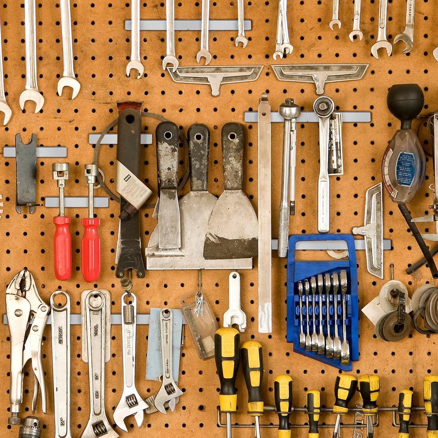 Grtard 8Pack Magnets Bar, Neodymium Magnet Strips Heavy Duty, Rare Earth Magnets with Double-Sided Adhesive for Fridge, Garage, Kitchen, Science, Craft, Office, DIY - 60 x 10 x 3 mm