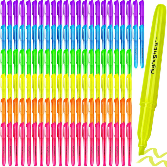 360 Pieces Highlighter Bulk Assorted Colors Highlighter Markers Chisel Tip Highlighter Pens for School Classroom Office (360)