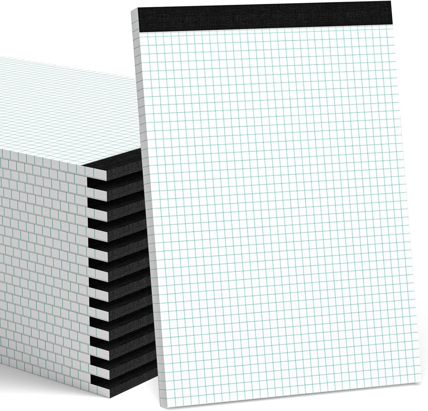 Graph Paper Pad 8.5 x 11, 24 Pack, 4x4 Graph Ruled, Grid Paper Pad 8-1/2" x 11", Blueprint Quadrille Pad, Easy Tears Off, Grid Pad Notebook 8.5 x 11, White 70 GSM Graft Paper, 30 Sheets/Pad