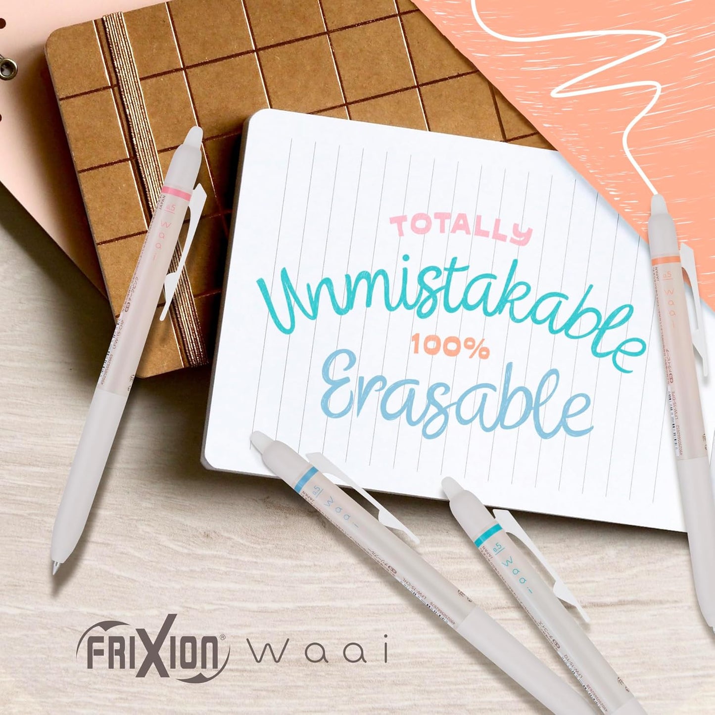 PILOT, FriXion Waai Erasable Gel Pens, 8 Pack Pouch, Extra Fine Point 0.5 mm, Assorted Colors