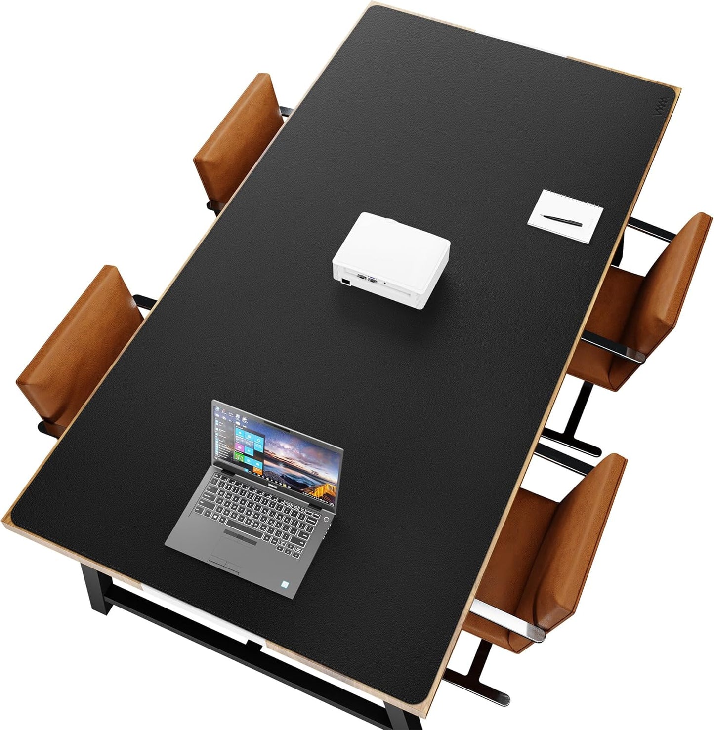 Vyaaa 78.7"x39.3" PU Leather Large Desk Mat (Black) - XXL Extended Mouse pad, Office Desk Protector, Non-Slip Computer Desk pad for Office, Gaming, Home