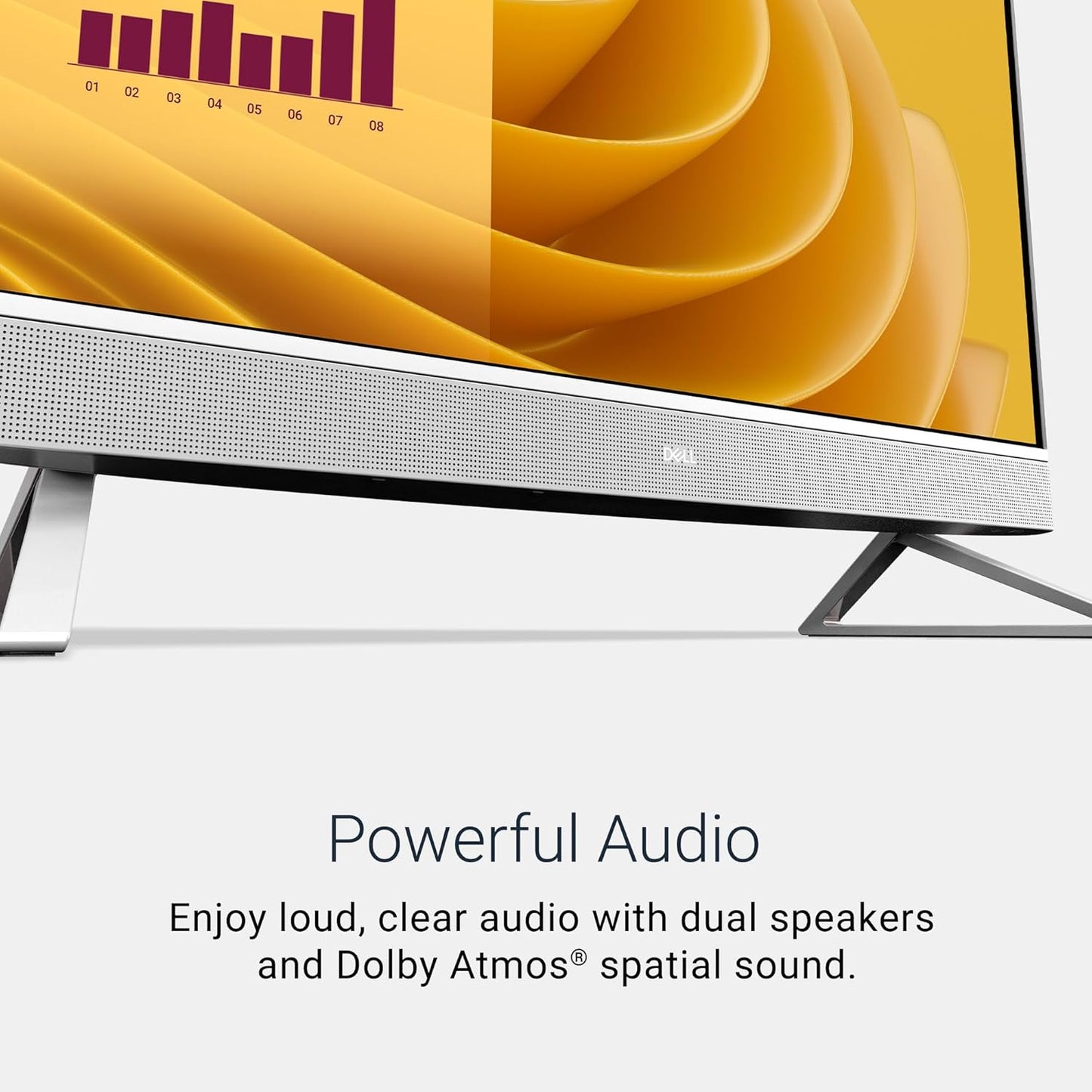 Dell 27 All-in-One Desktop ec27250-27-inch FHD (1920 x 1080) Display, Intel Core 5 Processor 120U, Intel Graphics, 16GB DDR5 RAM, 512GB SSD, Windows 11 Home, Onsite Service - White