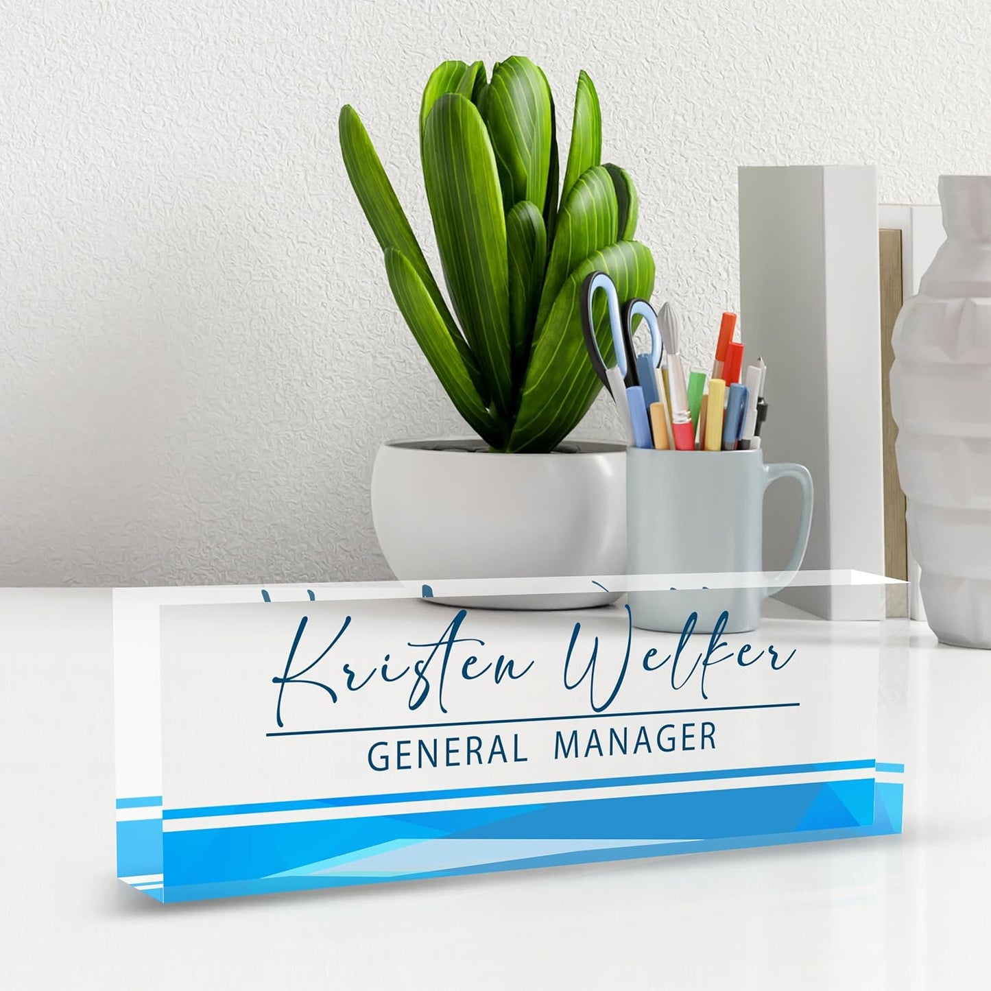 Desk Name Plate Personalized, Nurse Name Plate for Desk, Office Desk Decor for Women and Men, Employee Appreciation Gifts Office Gifts for Nurse