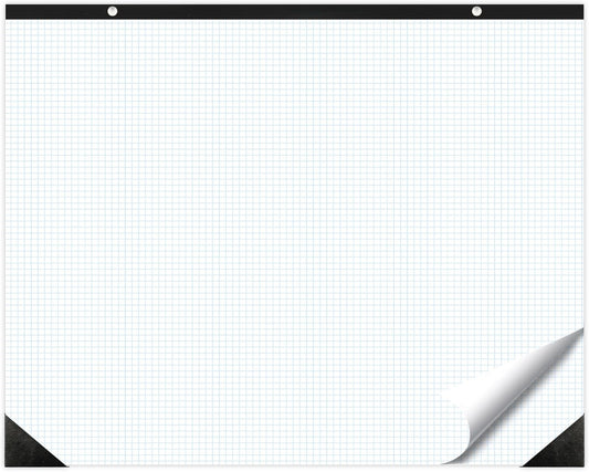 gisgfim 2 Pads Large Engineering Graph Paper 22x17 inch Sturdy Graph Desk Pad 1/4inch Quad Grid Blueprint Paper Giant Drafting Pad Sketching Graph Paper for Engineer Architect Designer Mathematician
