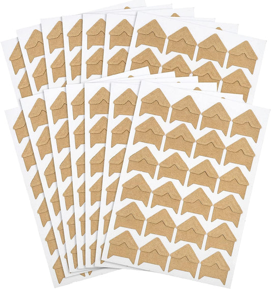 DERAYEE 12 Sheets/288 PCS Photo Corner Stickers, Self-Adhesive Photo Mounting Corners for Scrapbooking Photo Album Diary DIY Craft Paper