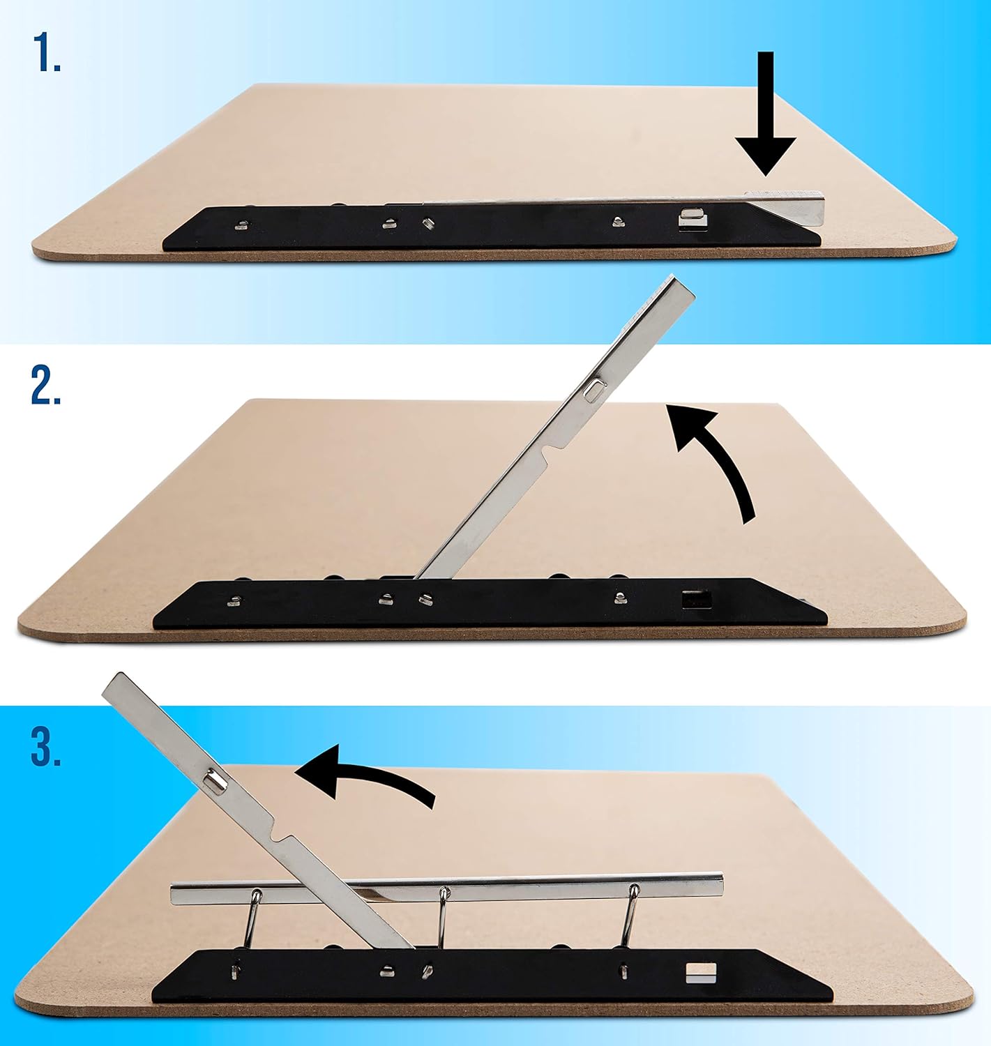 Extra Large Clipboard Set (3pc) - Larger Than 11x17 - Vertical or Landscape - Fits 11 x 17 Tabloid Paper (Board 11.6"x19.5" - 2 Inches Longer Than Legal Size)