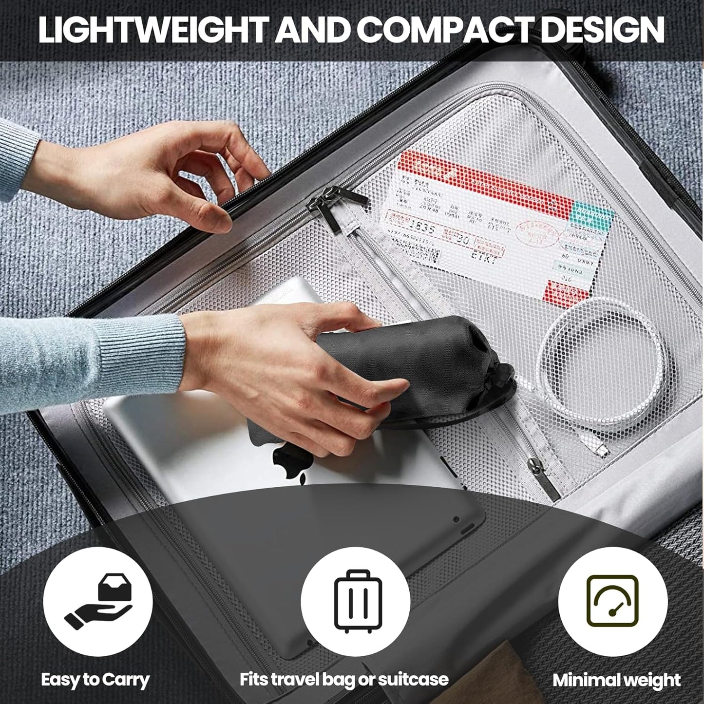 Foot Hammock for Plane Travel - Travel Essentials for Flying, Airplane Foot Hammock，Airplane Footrest for Under Desk at Work, Comfortable Footrest for Relaxation & Leg Support on Long Flights