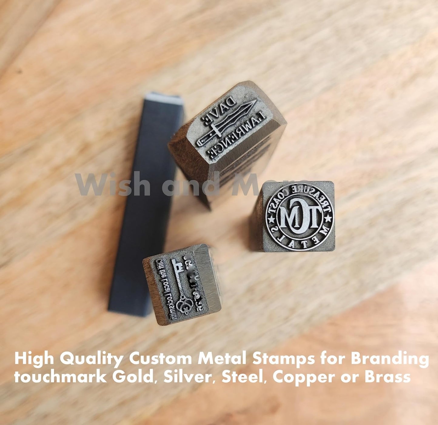 Custom Metal Stamp for Metal Stamping Punch Tool Kit, Personalized Metal Hand Stamp, Jewelry Punch Stamp, Stamps for Business Branding Logo Marking, Metal Stamping Tools for Business Branding