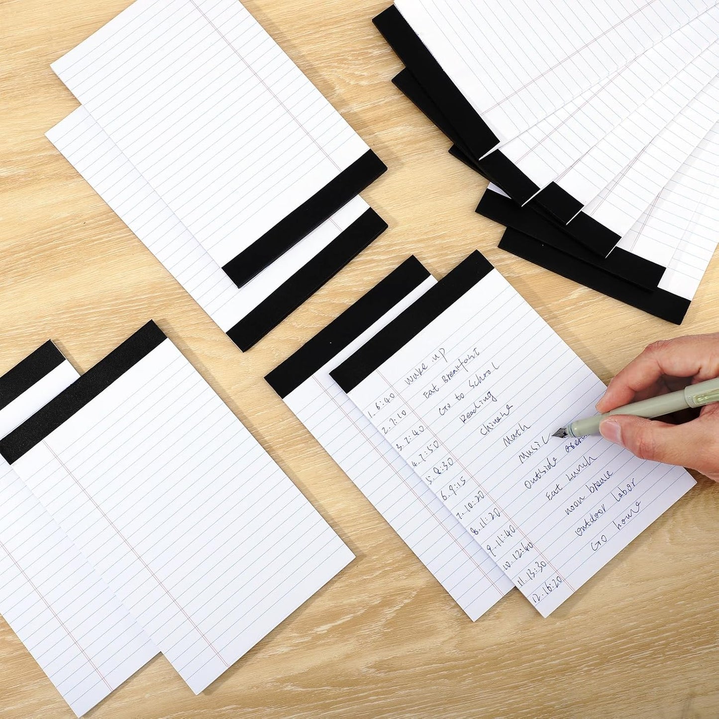 12 Pack Legal Pad 5x8, 360 Sheets Small Note Pad College Ruled Writing Pad Perforated Notepad for School, Office, To-Do Lists Grocery List Shopping List, 30 Sheets White