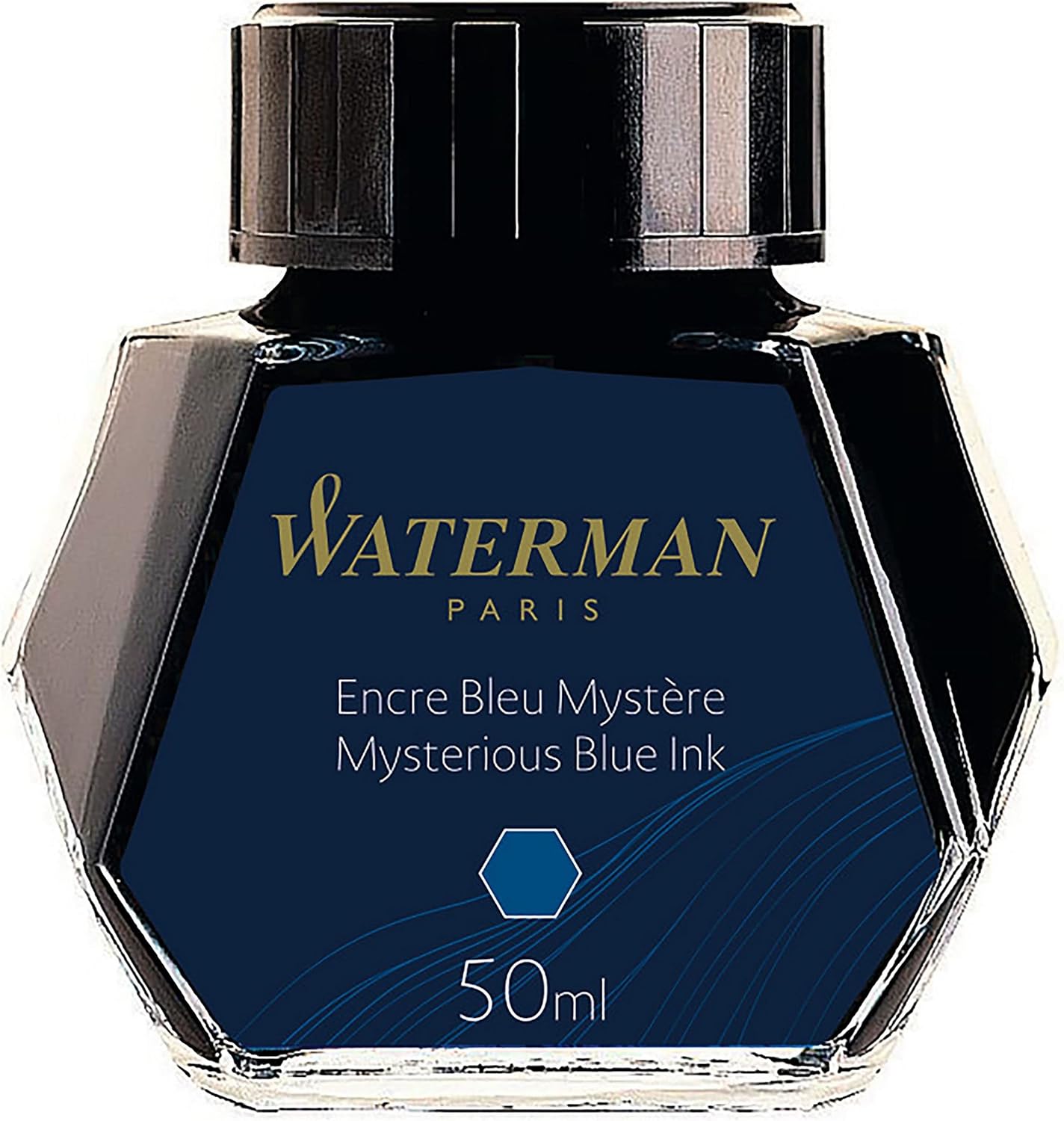 Waterman Mysterious Blue Fountain Pen Ink 50ml Bottle Premium Writing Experience for All Waterman Fountain Pens