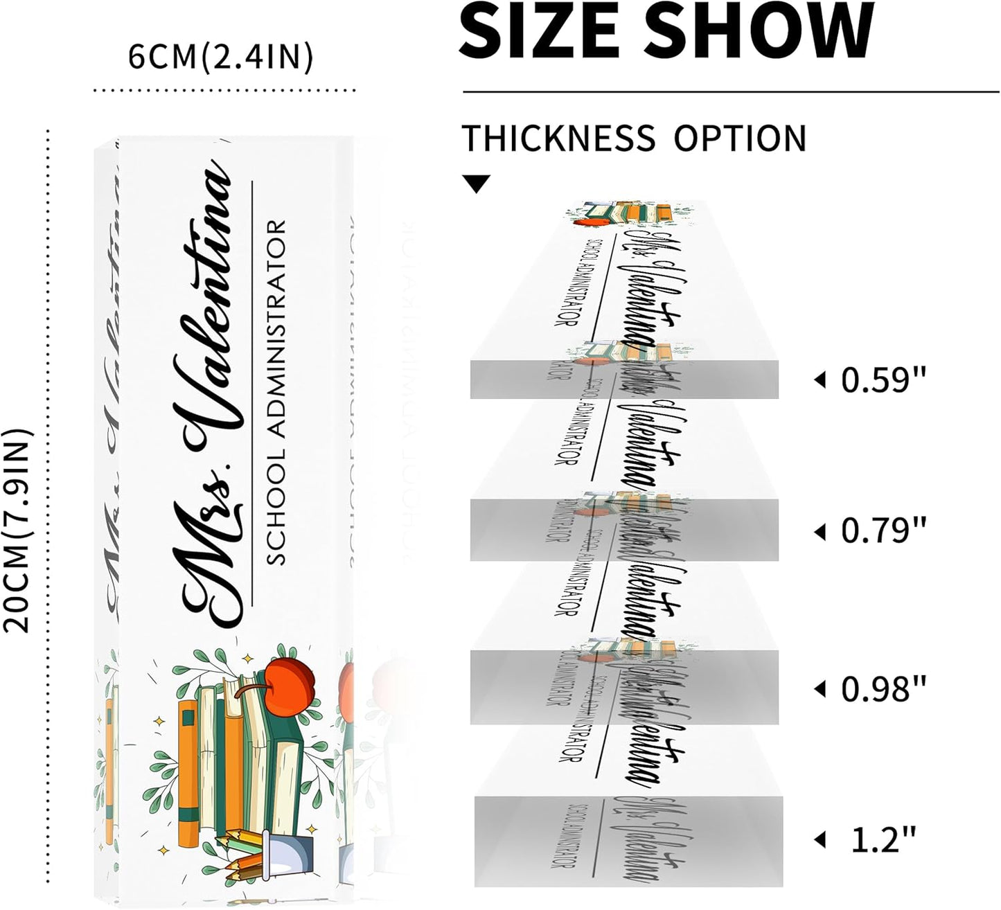 Desk Name Plate Personalized, Teacher Name Plate for Desk, Office Desk Decor for Women and Men, Employee Appreciation Gifts The Office Gifts for Teacher