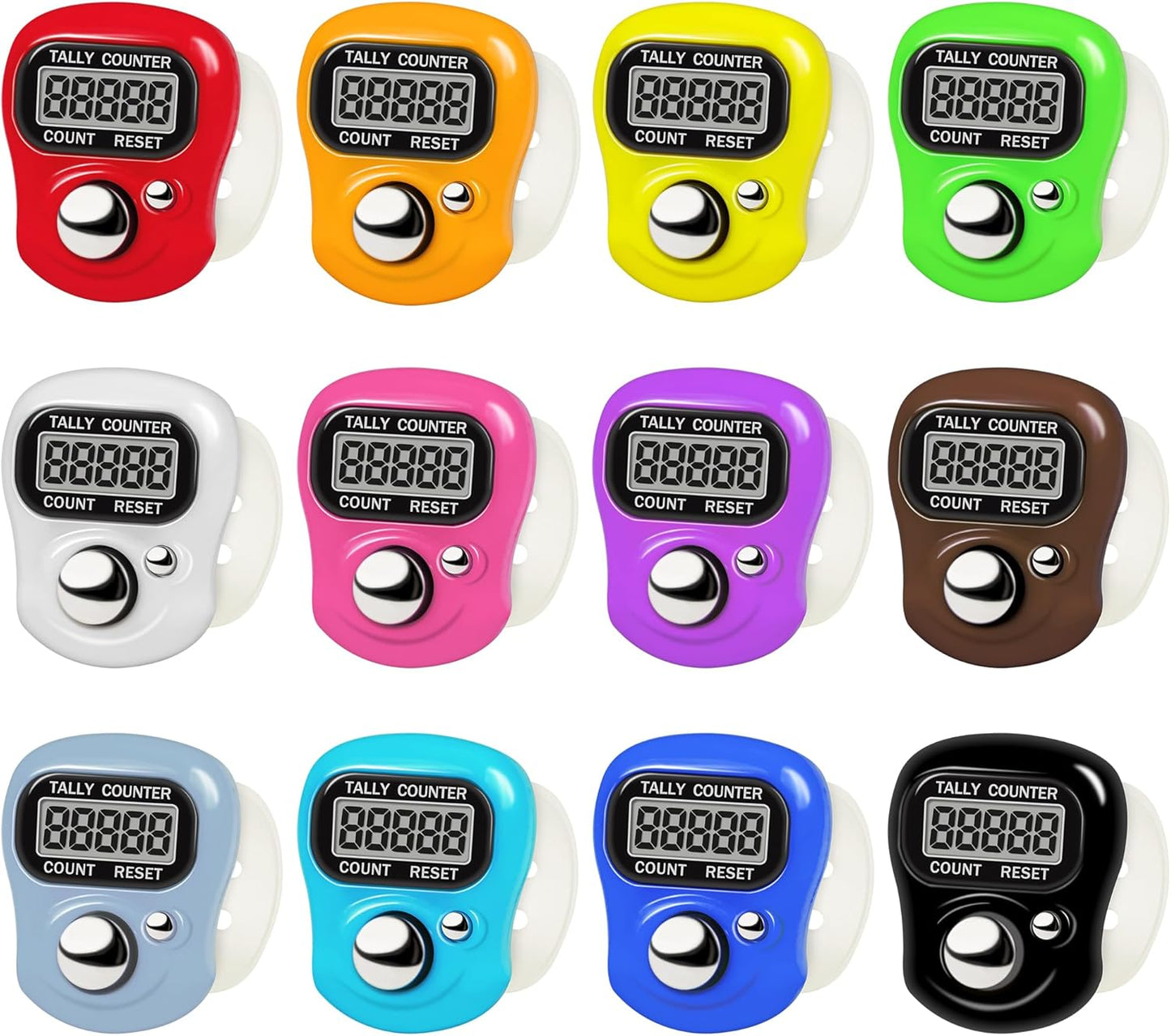 Electronic Finger Clicker Counter 5-Digit LCD Hand Tally Counter Clicker for Knitting, Lap, Goods Counting, Golf