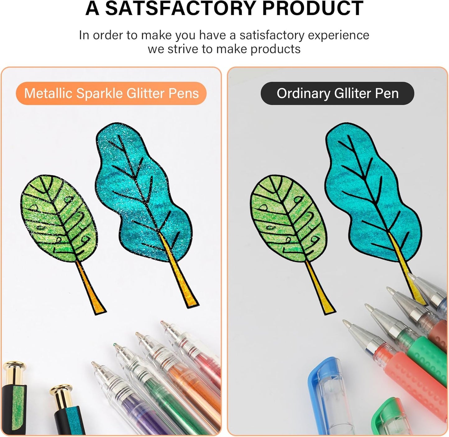 Retractable Super Glitter Gel Pens, 12 Colors Large Capacity Metallic Sparkle Gel Ink Pens, 1 mm Fine Point Smooth Writing Color Pen for Adult Coloring Book Note Taking Aesthetic Art Supplies