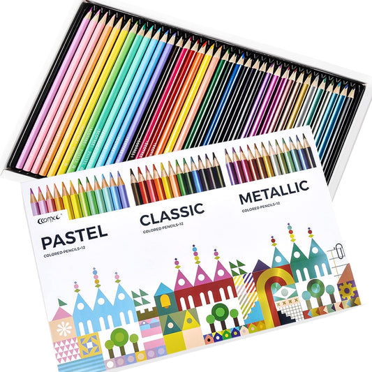 ECOTREE Colored Pencils - Drawing Pencils Colored Pencil for Adult Coloring Art Supplies for Coloring, Drawing, Shading, 36 Count