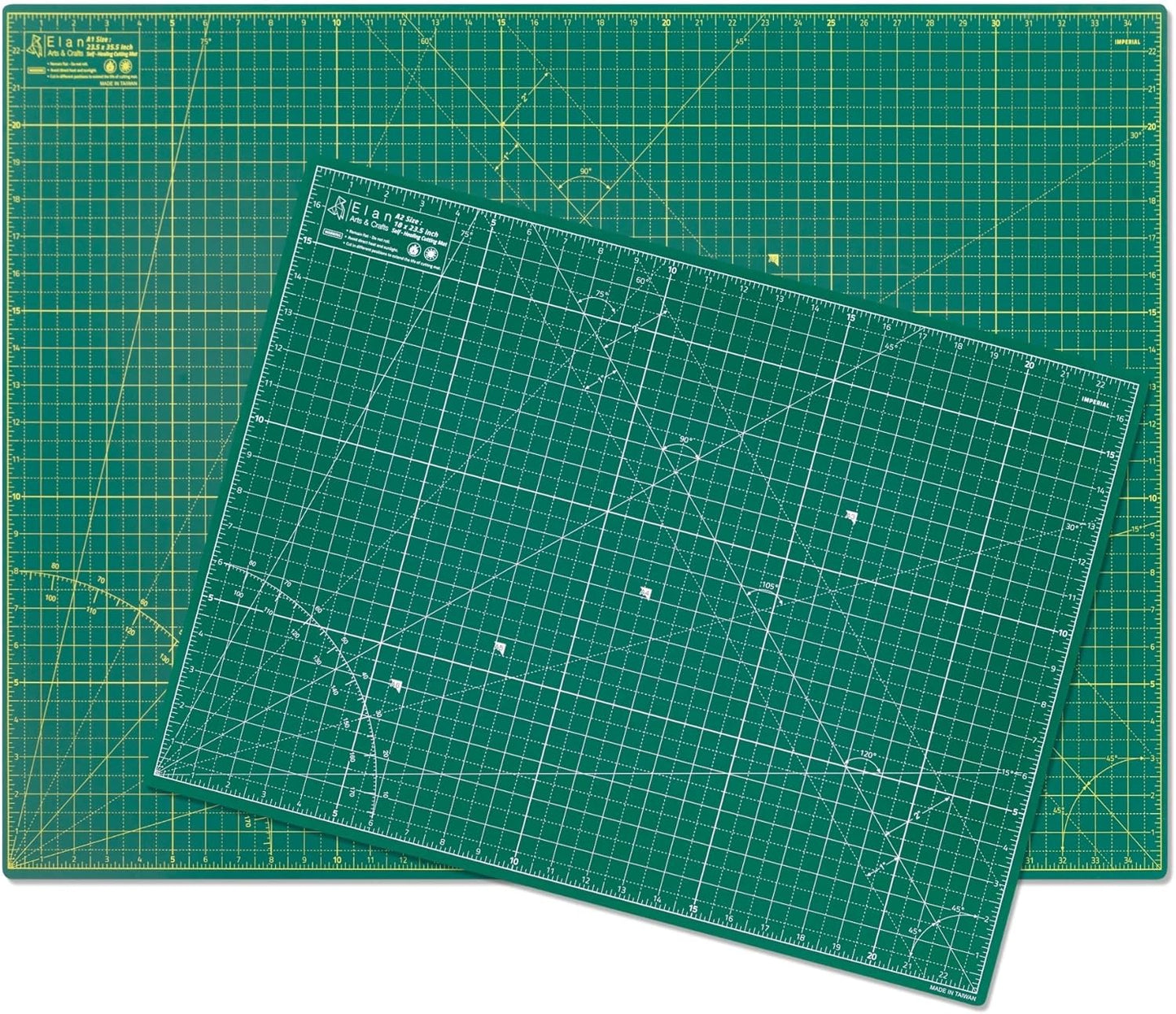 Elan Cutting Mat A1 Green, Large Self Healing Cutting Mat 24 x 36 Inch, 5-Ply Craft Board Green, Hobby Board for Crafts 24x36 Inch