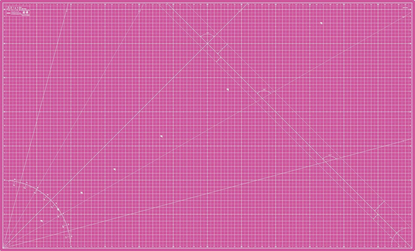 Elan Cutting Mat 36x60 Pink & Purple, Extra Large Self Healing Cutting Mat 36 x 60 Inch, 5-Ply Craft Board Pink, Hobby Board for Sewing and Quilting