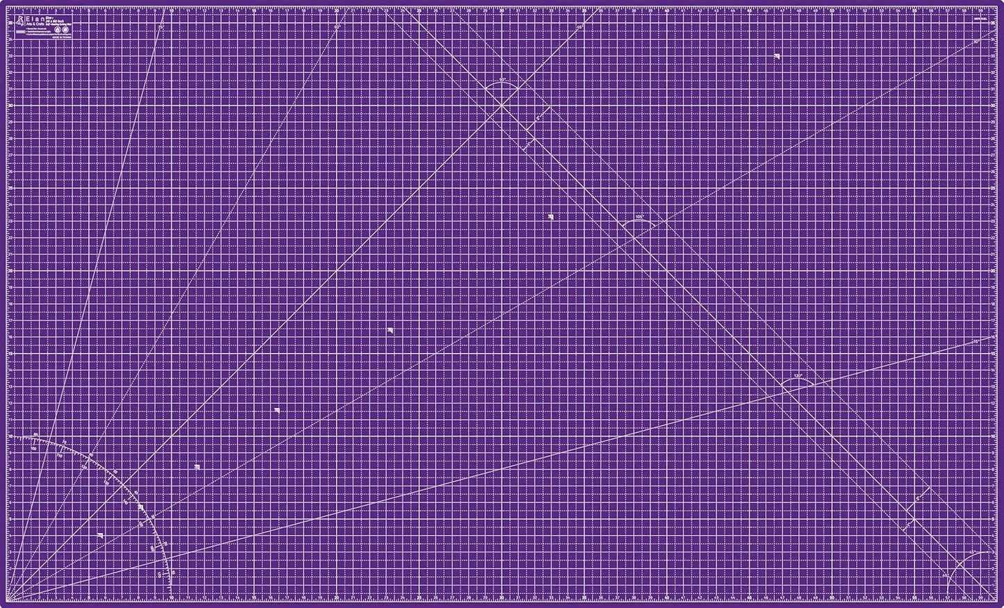 Elan Cutting Mat 36x60 Pink & Purple, Extra Large Self Healing Cutting Mat 36 x 60 Inch, 5-Ply Craft Board Pink, Hobby Board for Sewing and Quilting